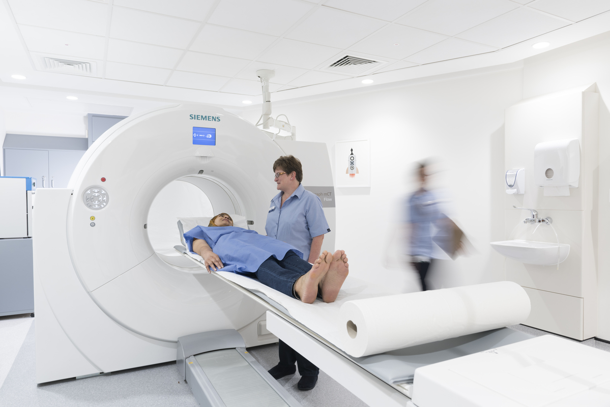 A PET-CT scan being conducted